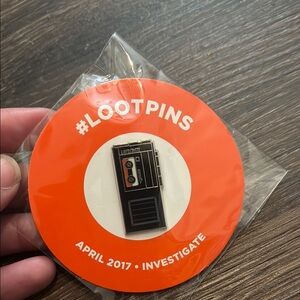 Loot Crate April 2017 Investigate Pin
